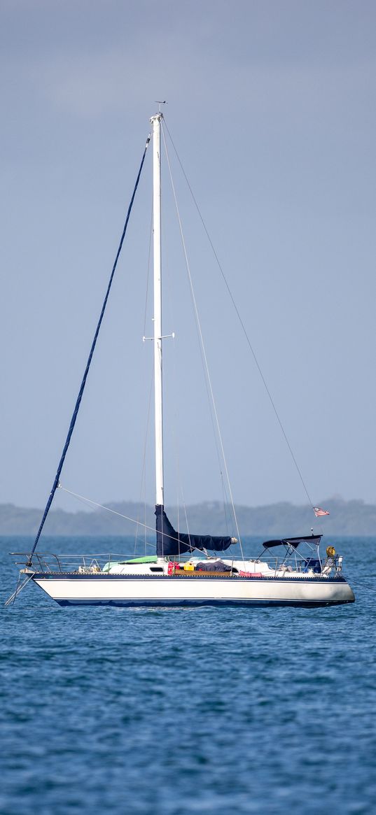 boat, mast, sea