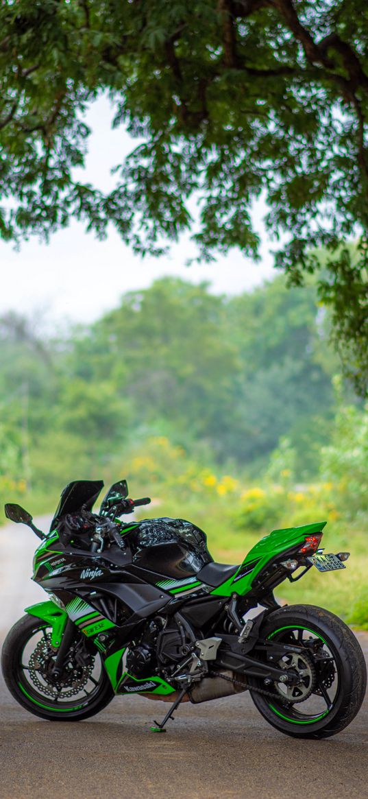 kawasaki ninja 650, kawasaki, motorcycle, green