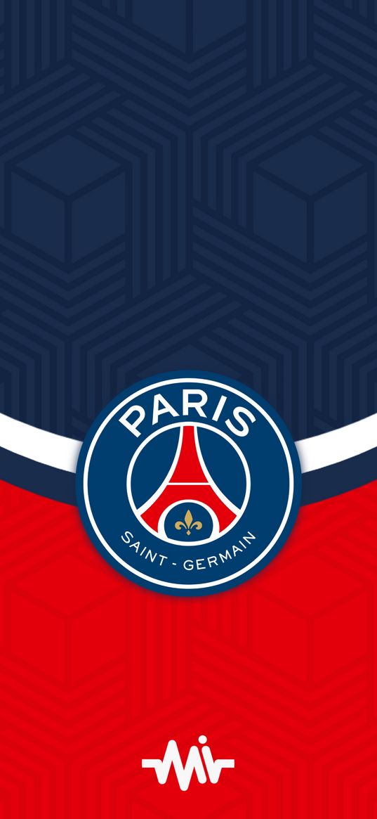 paris saint-germain, psg, football club, football, logo, blue, red, sports