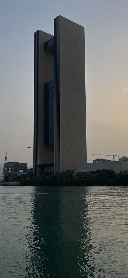 building, city, sea, coast, bahrain