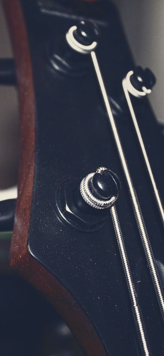 guitar, strings, fretboard, music, macro