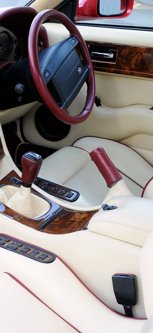 aston martin, v8, vantage, 1993, salon, interior, steering wheel