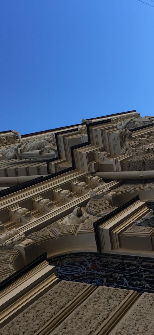 building, architecture, stucco, art, sky
