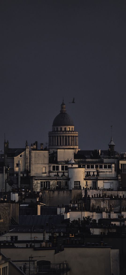 pantheon, monument, houses, paris, france