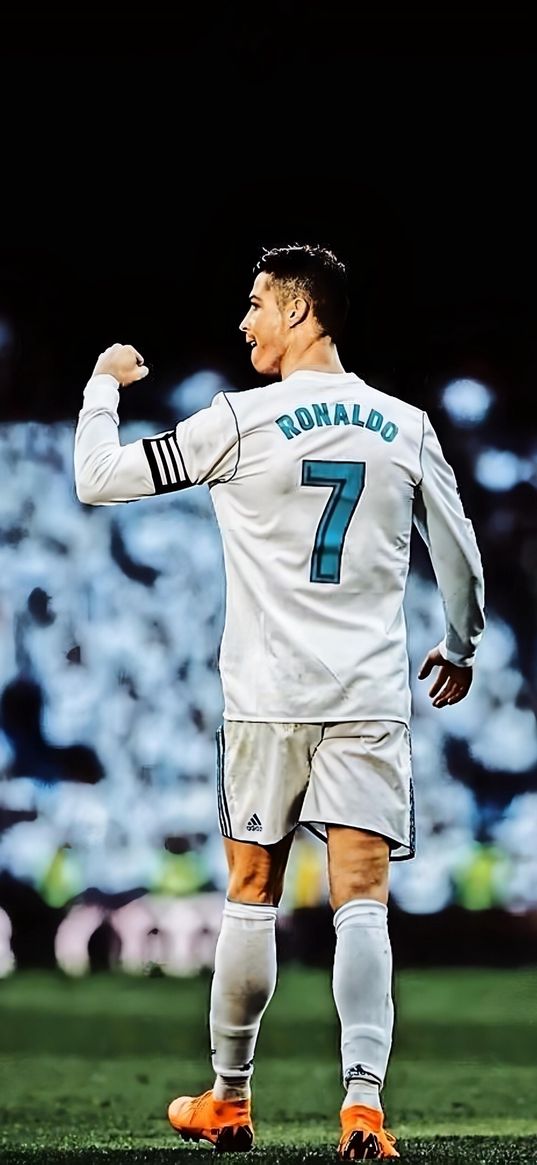 cristiano ronaldo, football player, football, fist, gesture