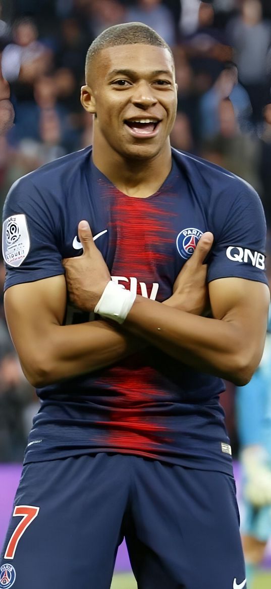 kylian mbappe, football player, psg, football, pose