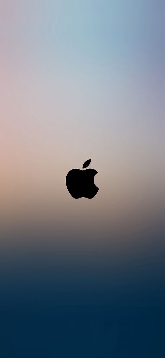 apple, brand, logo, gradient, minimalism