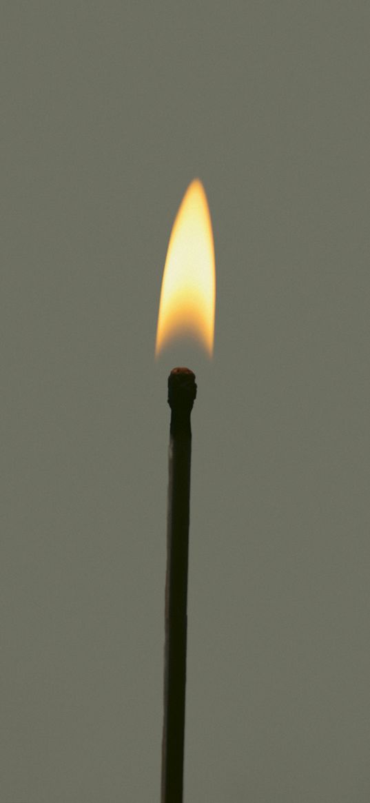 match, fire, flame, minimalism