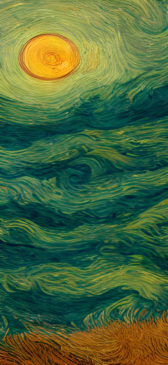 sea, vincent van gogh, art, shore