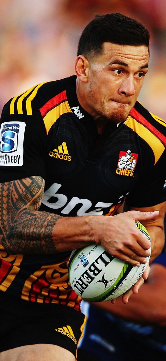 sonny bill williams, rugby player, rugby, ball