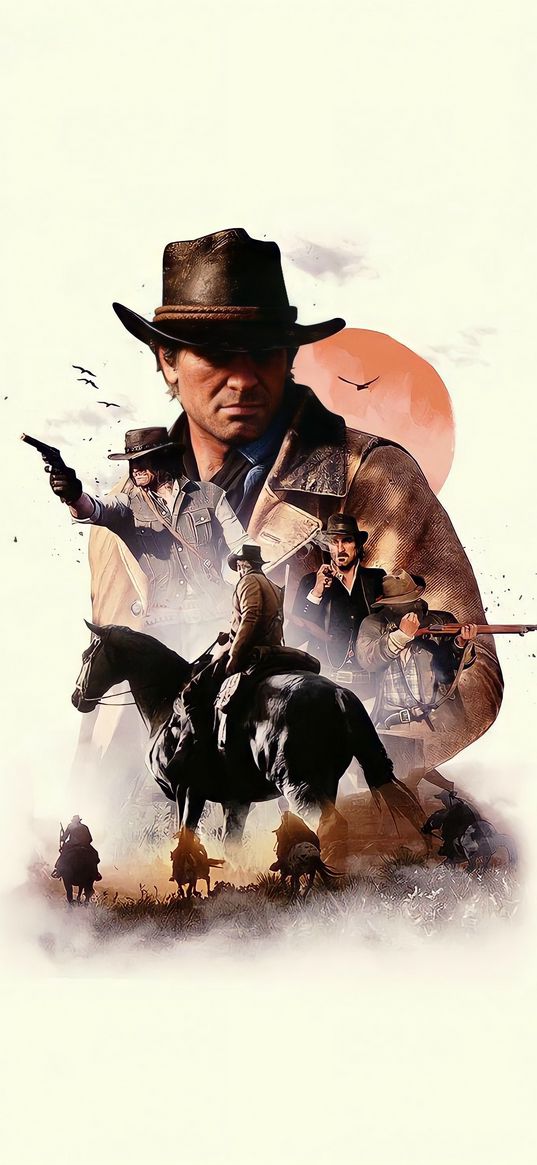 arthur morgan, red dead redemption, game, characters, poster