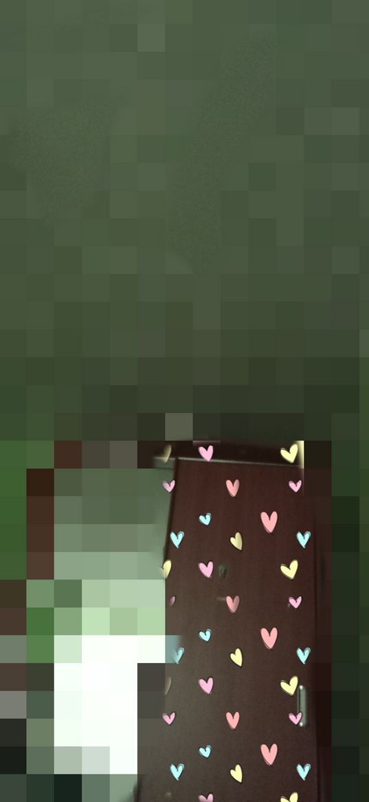 pixel, heart, green