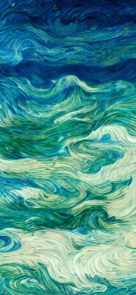 sea, vincent van gogh, art