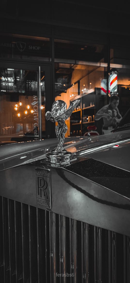 rolls royce, car, spirit of ecstasy, statuette, luxury