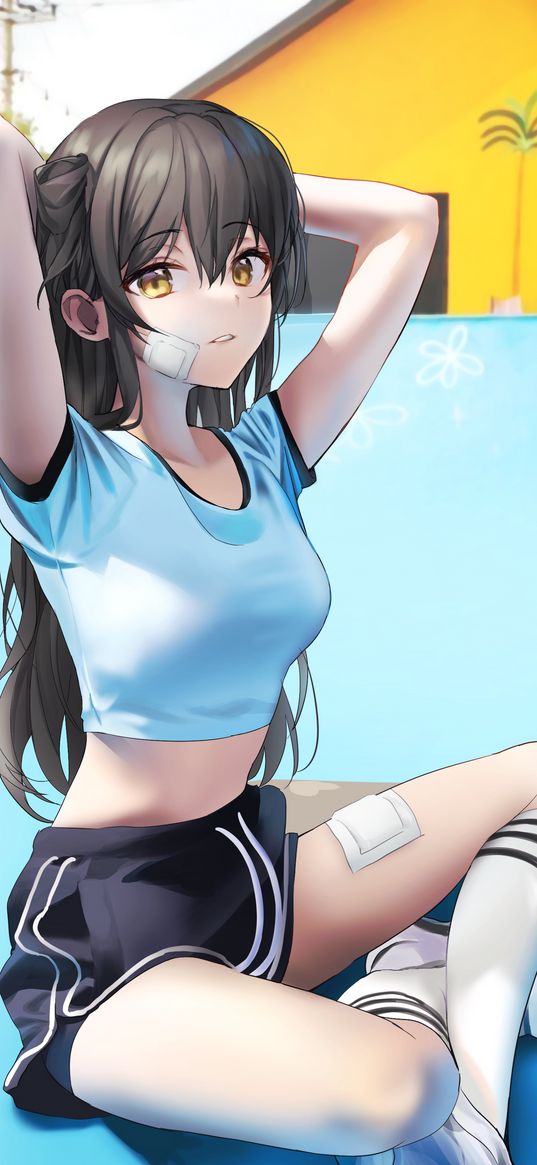 girl, anime, art, skateboard, sports style