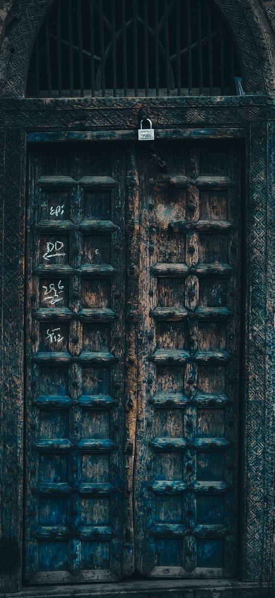 door, lock, grate, old, architecture