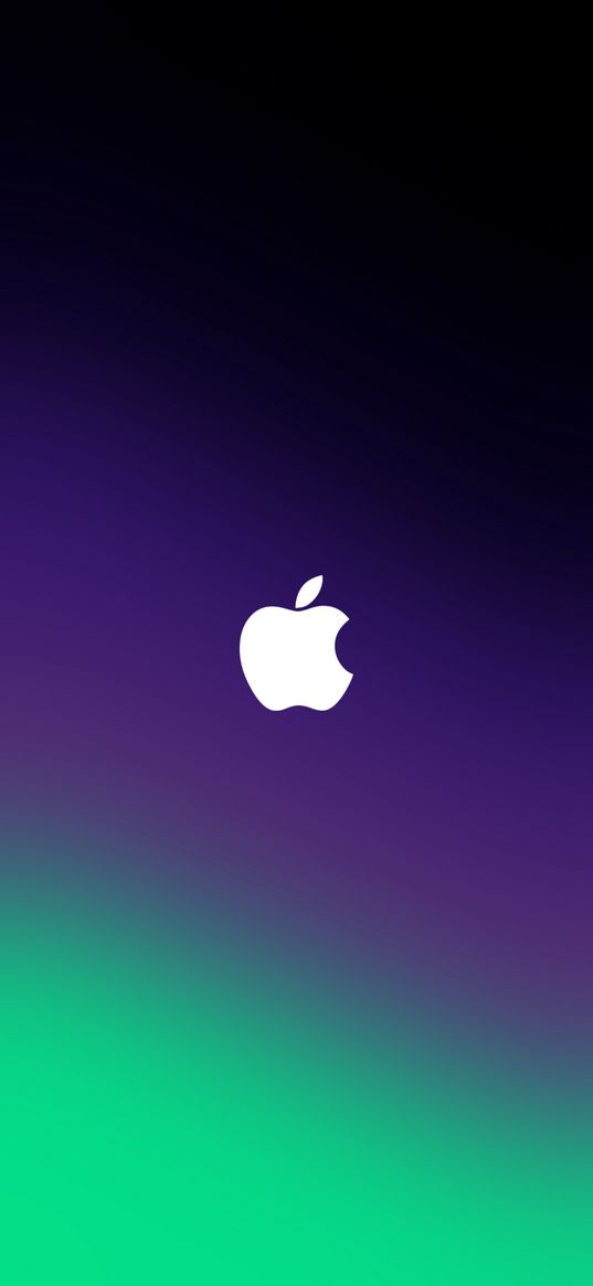 apple, logo, green, purple, blue, art