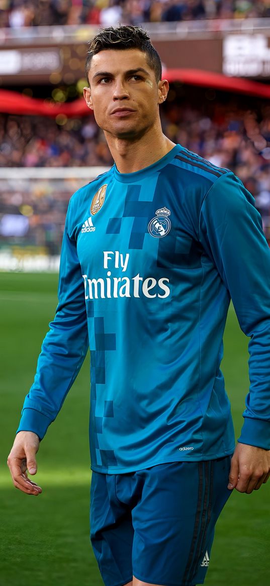 cristiano ronaldo, footballer, real madrid, football, stadium, sports