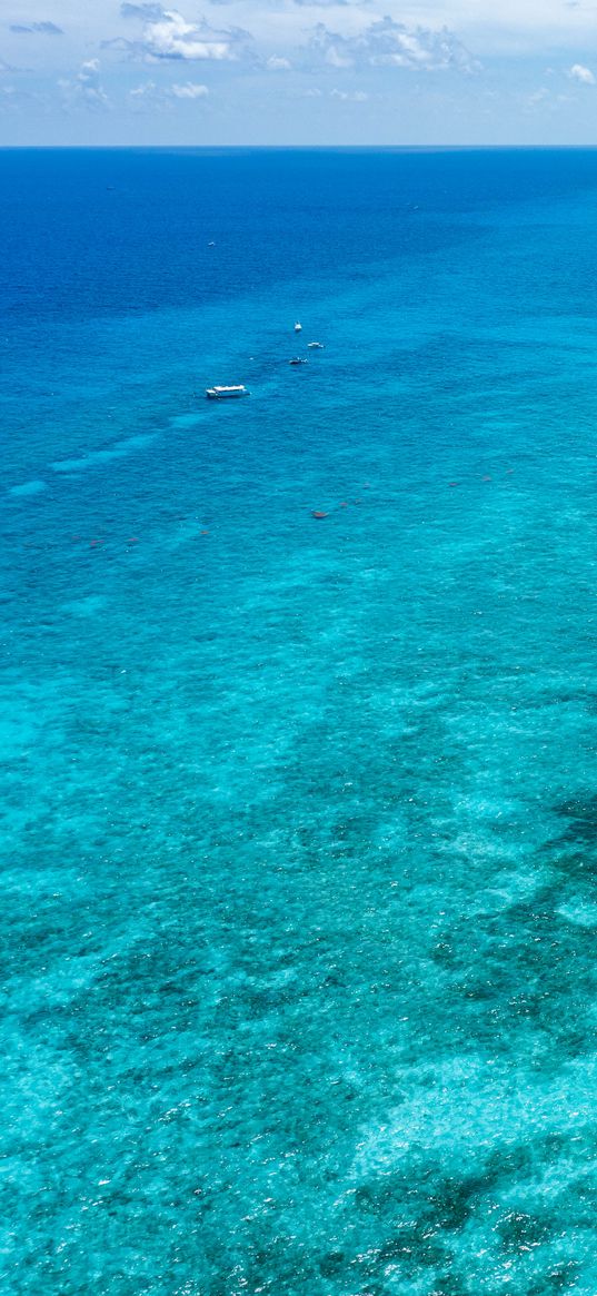 ocean, corals, water, blue water, boats, florida