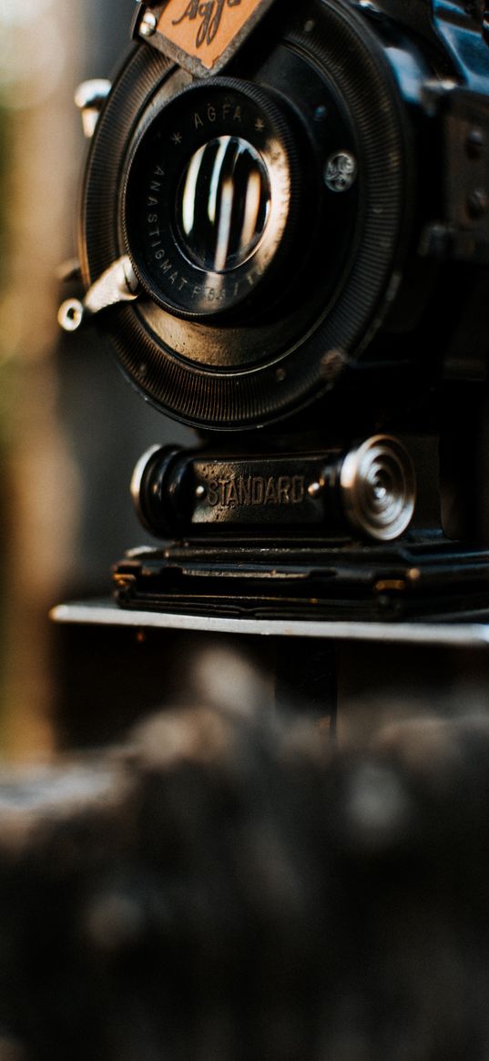 camera, retro, vintage, bokeh, technique