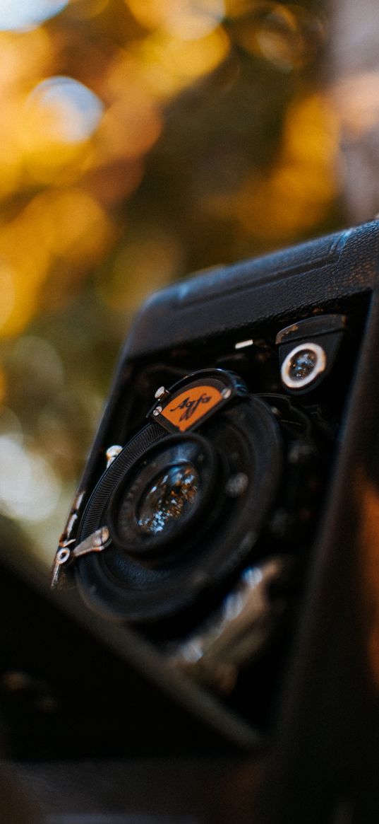 camera, retro, vintage, bokeh, nature, technique