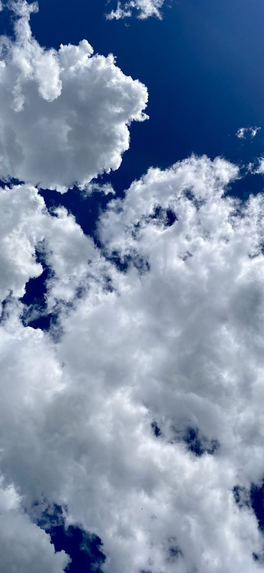 sky, clouds, blue, height, nature