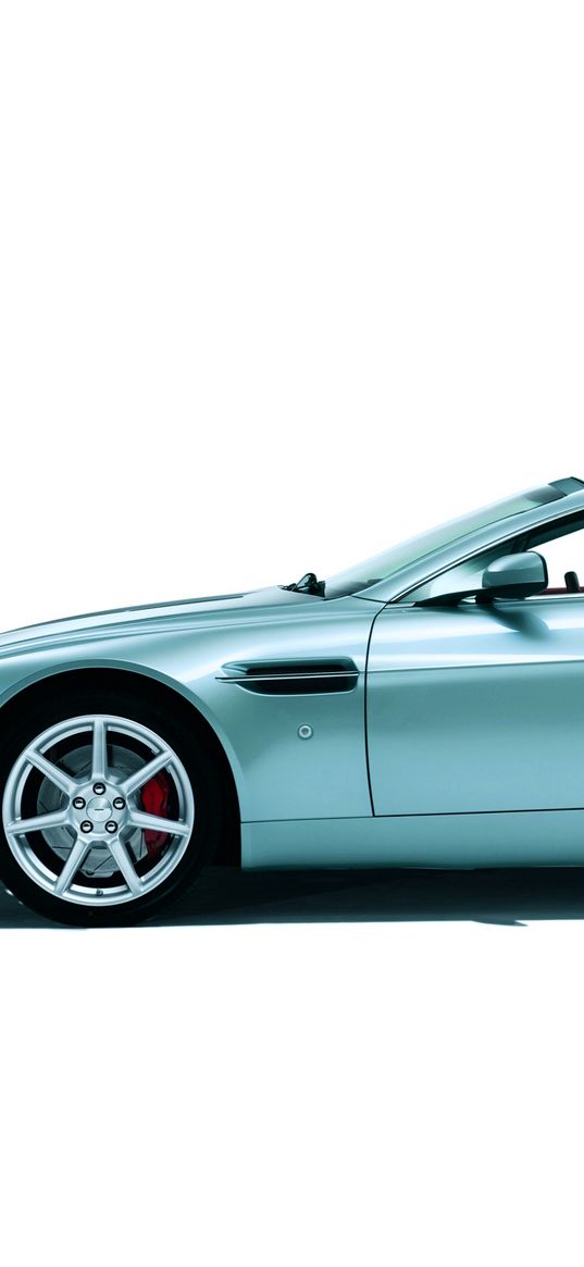 aston martin, v8, vantage, cabriolet, 2006, green, side view, auto