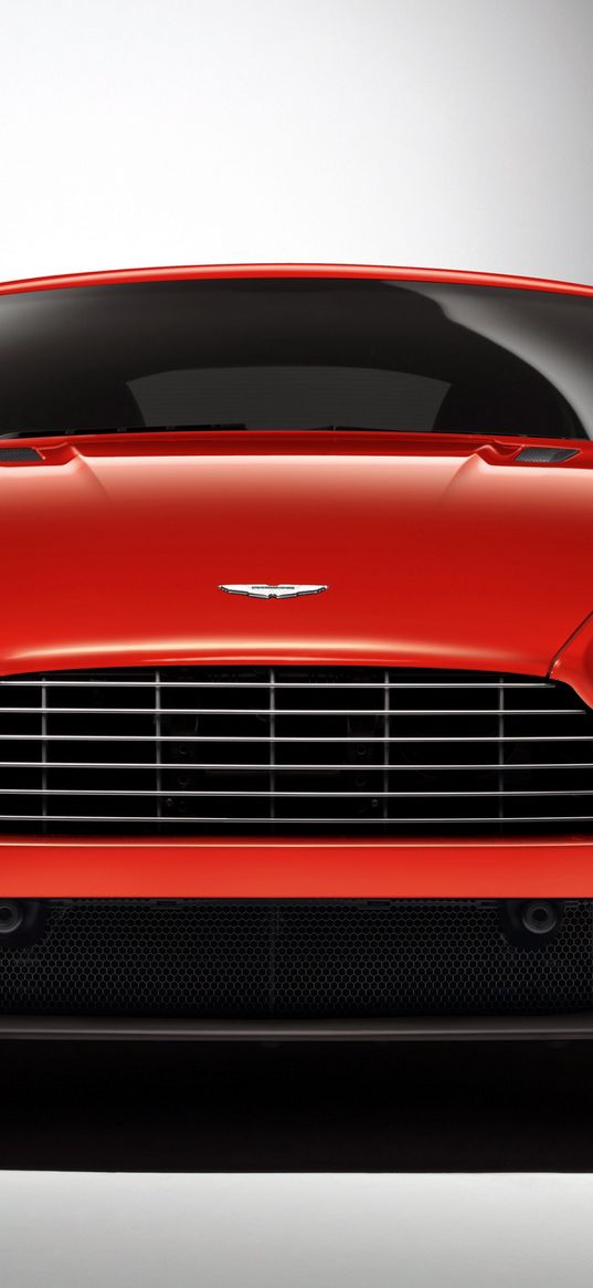 aston martin, v8, vantage, 2012, red, front view, auto