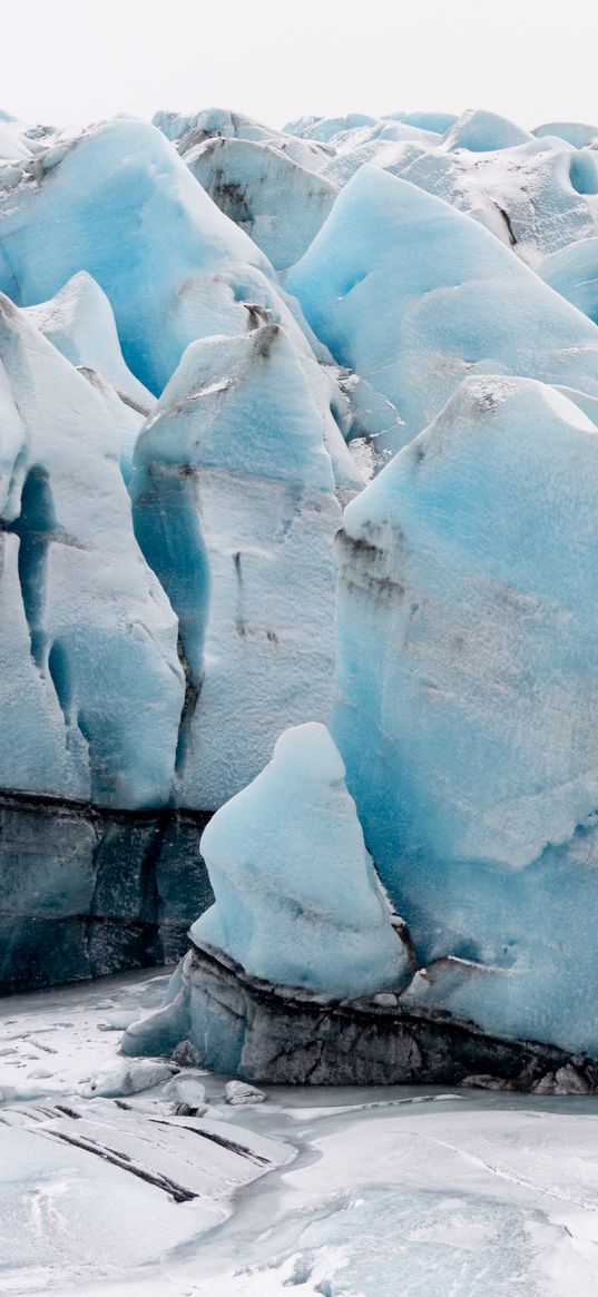 glaciers, ice, winter, snow