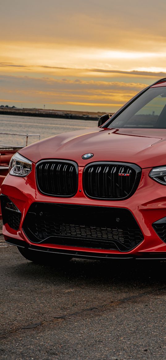 bmw x3, bmw, car, red