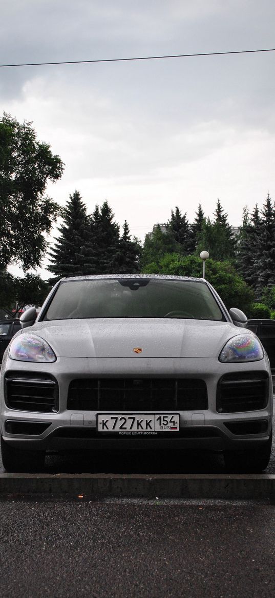 porsche cayenne, porsche, car, gray