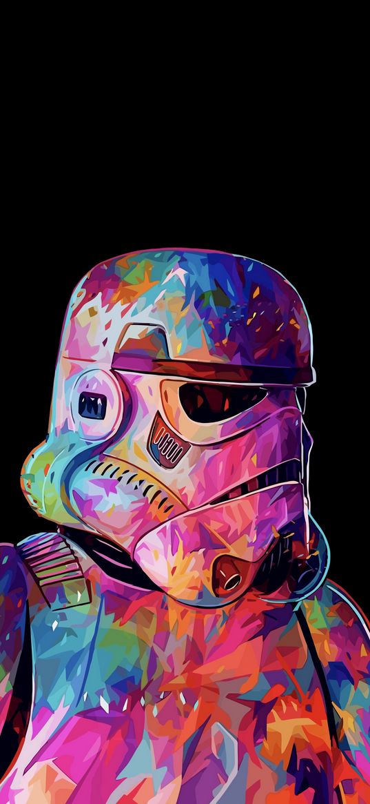 stormtrooper, star wars, film, paint, art