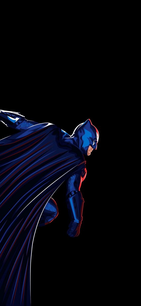 batman, superheroe, dc, blue, black background, art