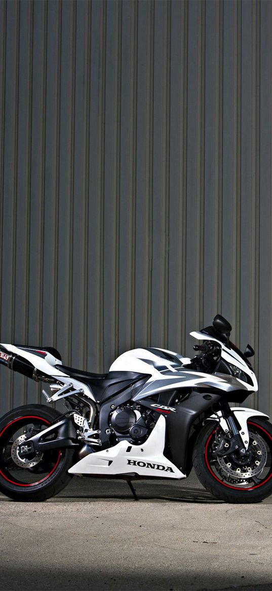 honda cbr 600, honda, bike, motorcycle, white, wall