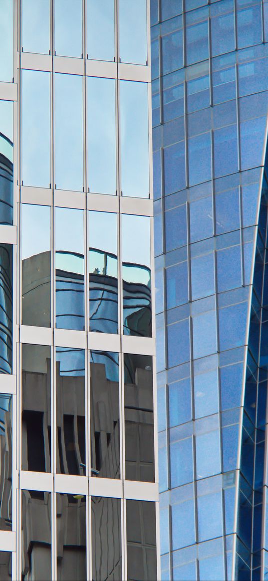 building, facade, architecture, glass, mirrored