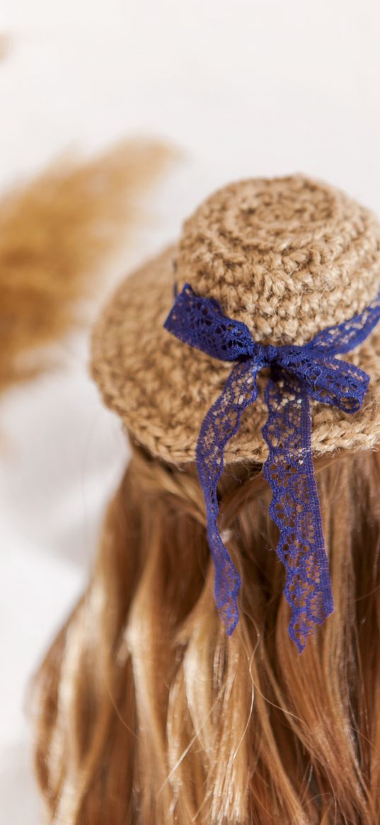 doll, hair, hat