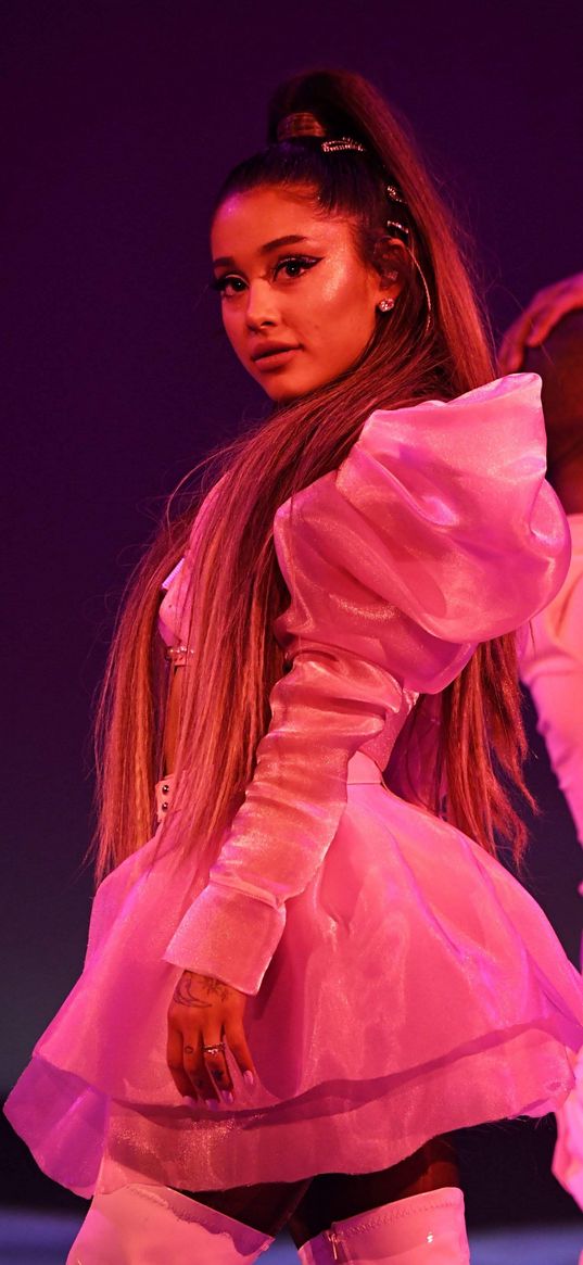 ariana grande, singer, girl, stage, concert