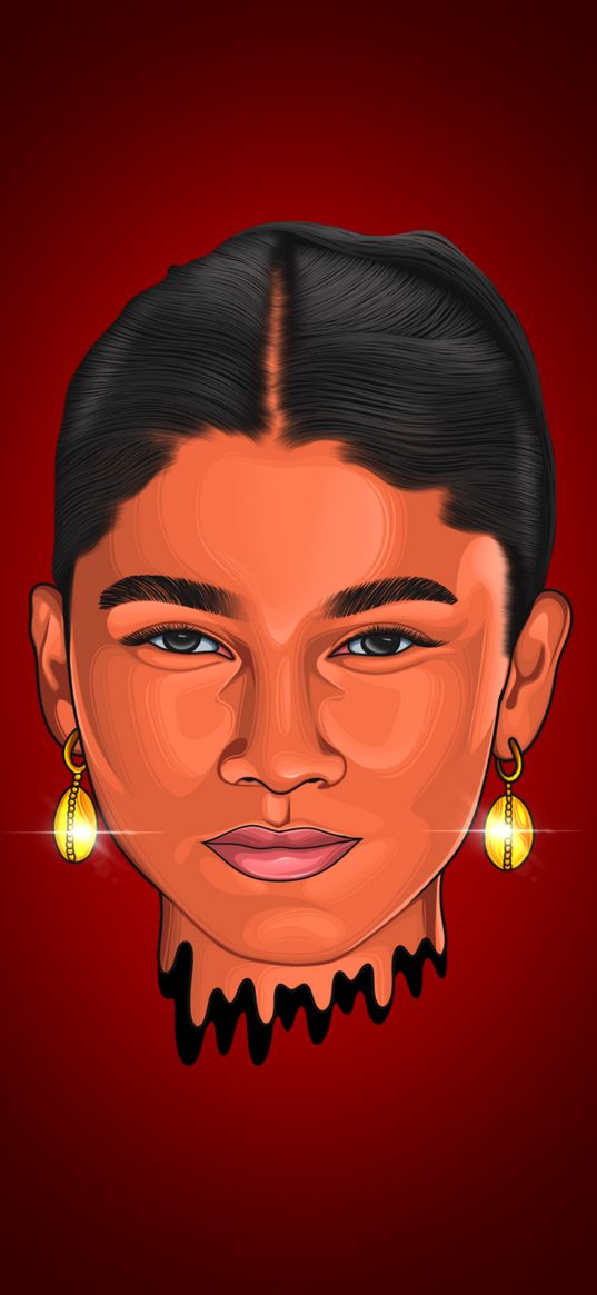 zendaya, actress, model, girl, portrait, art