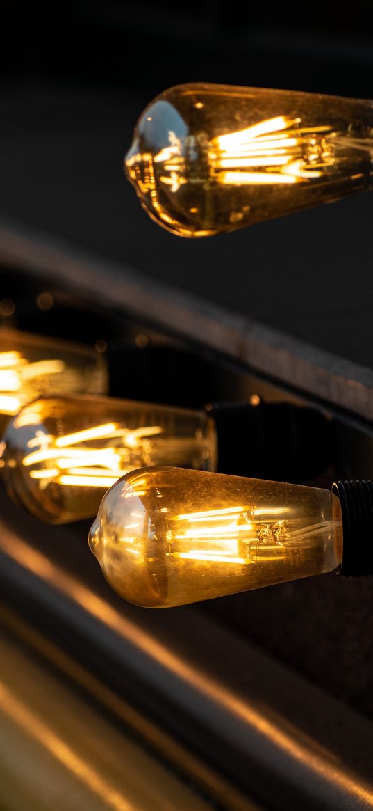 edison lamp, light bulb, warm light, loft