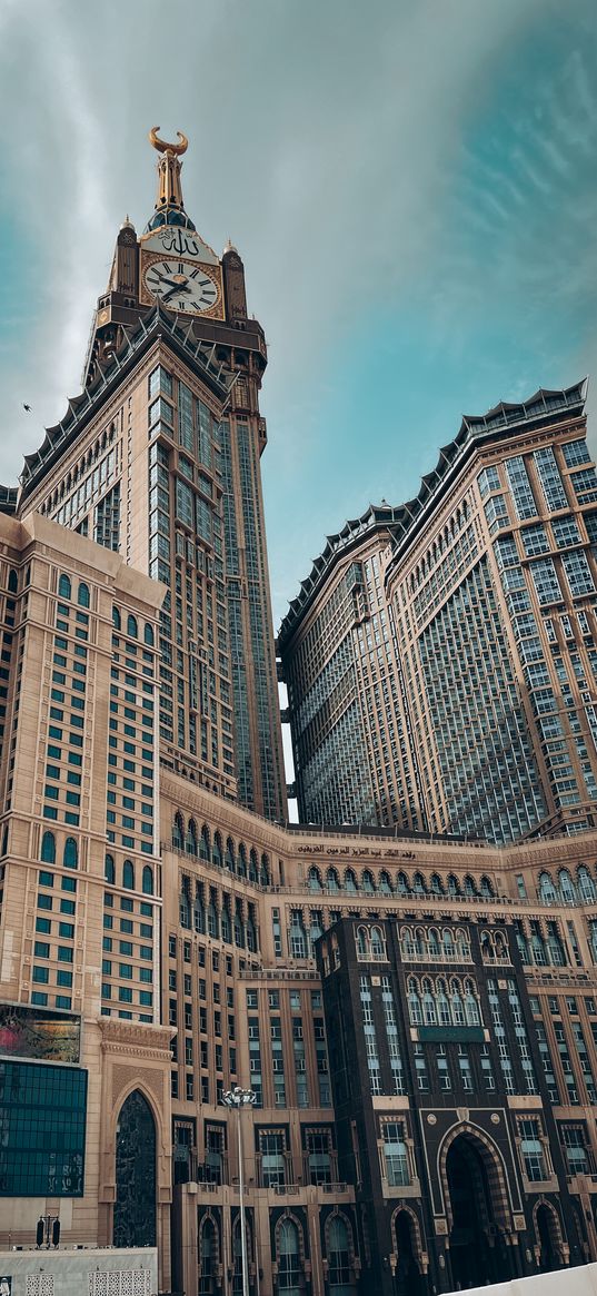 makkah royal clock tower, building, tower, clock, mecca, saudi arabia