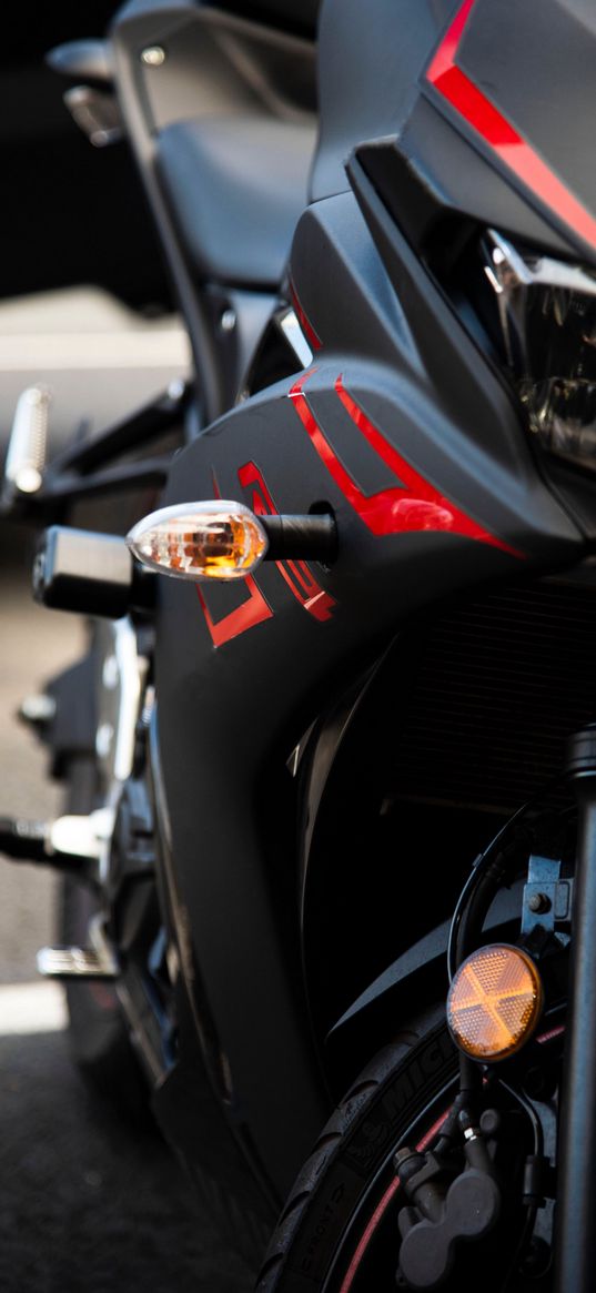 yamaha, motorcycle, bike, black, details