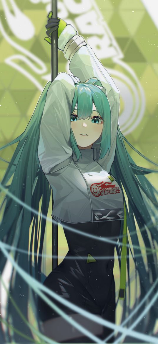 hatsune miku, anime, girl, art, sword