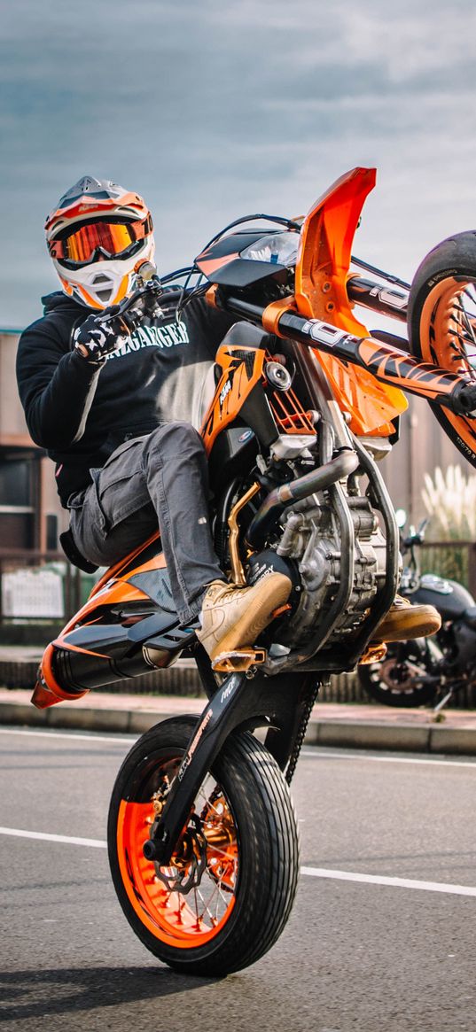 ktm, motorcycle, bike, biker, stunt, extreme, motorsport, street