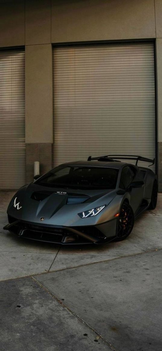 lamborghini huracan, lamborghini, sports car, car, black, garage