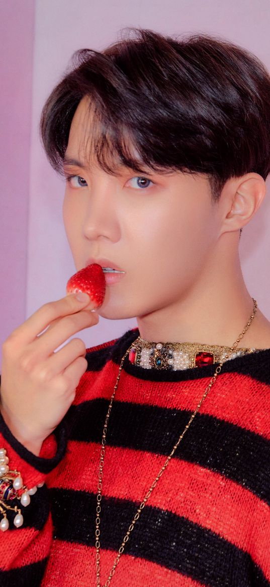 bts, j-hope, k-pop, music, boy, strawberry