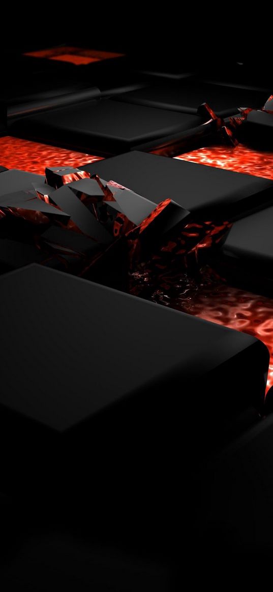 cube, fire, dark, light, alloy