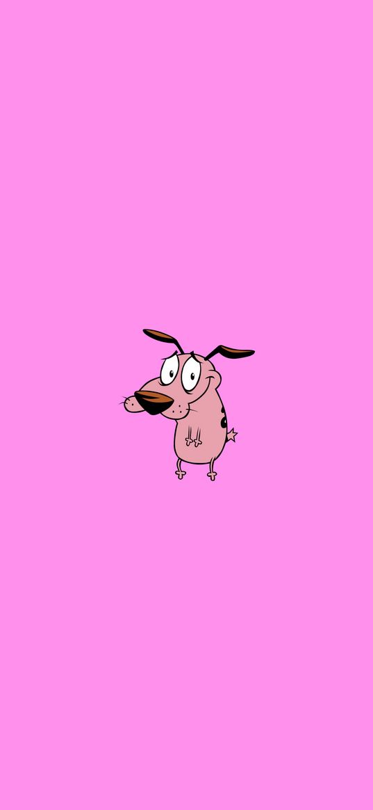 courage the cowardly dog, dog, cartoon, art, minimalism