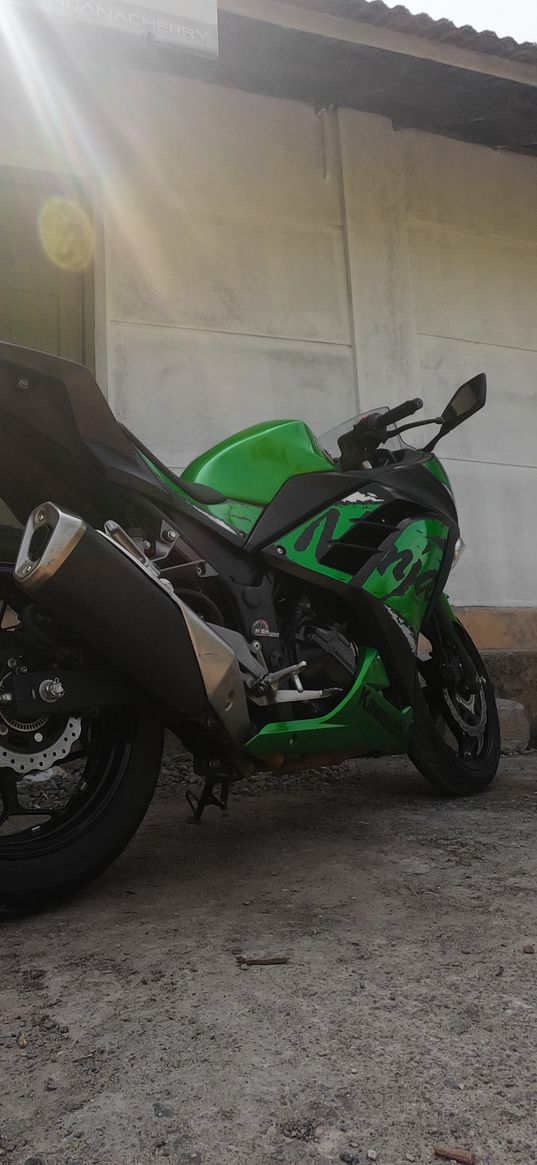 ninja350, ninja, bike, bikes, automotive, vehicle, motorcycle, green