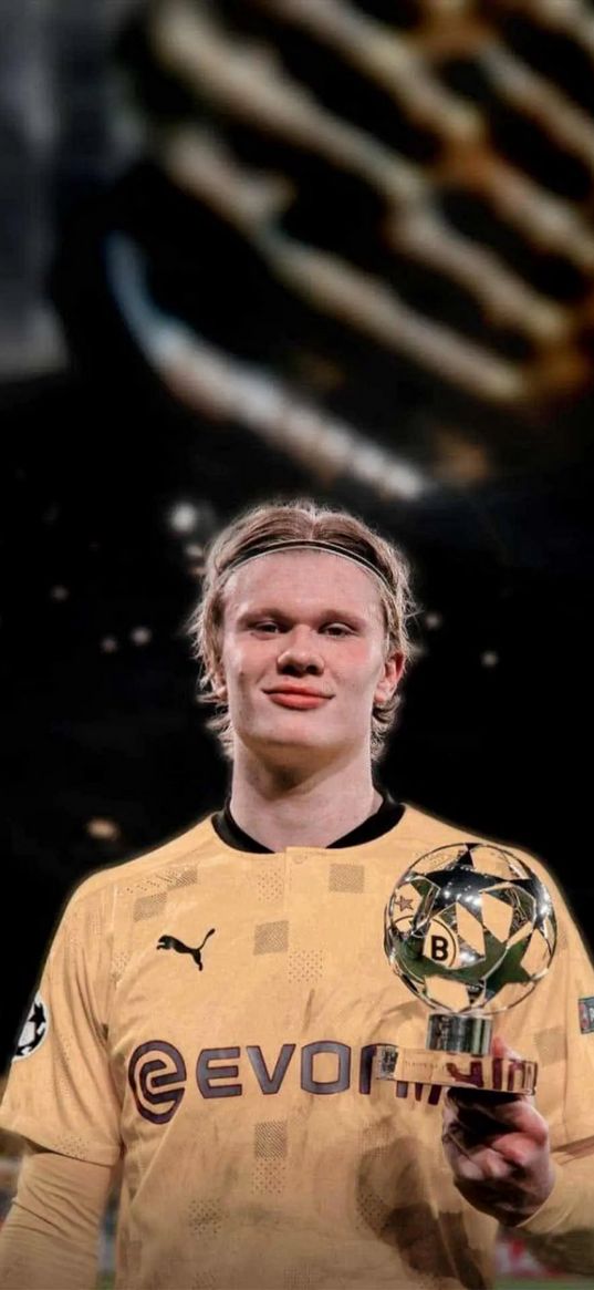 erling holland, football player, stadium, award