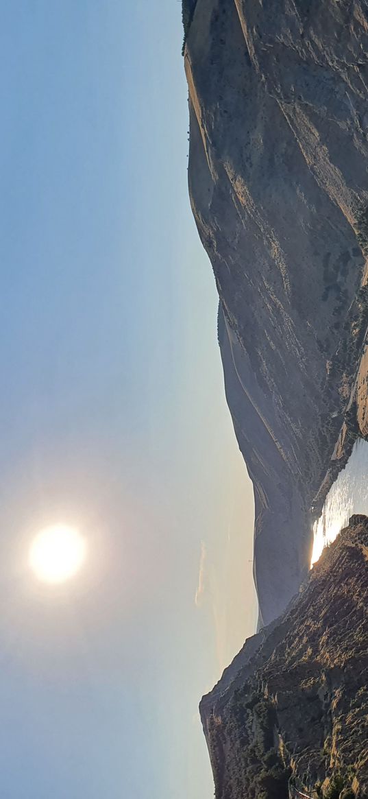 turkey, rûha, sun, barrage, mountain, river, tree, greens, bridge, cliff